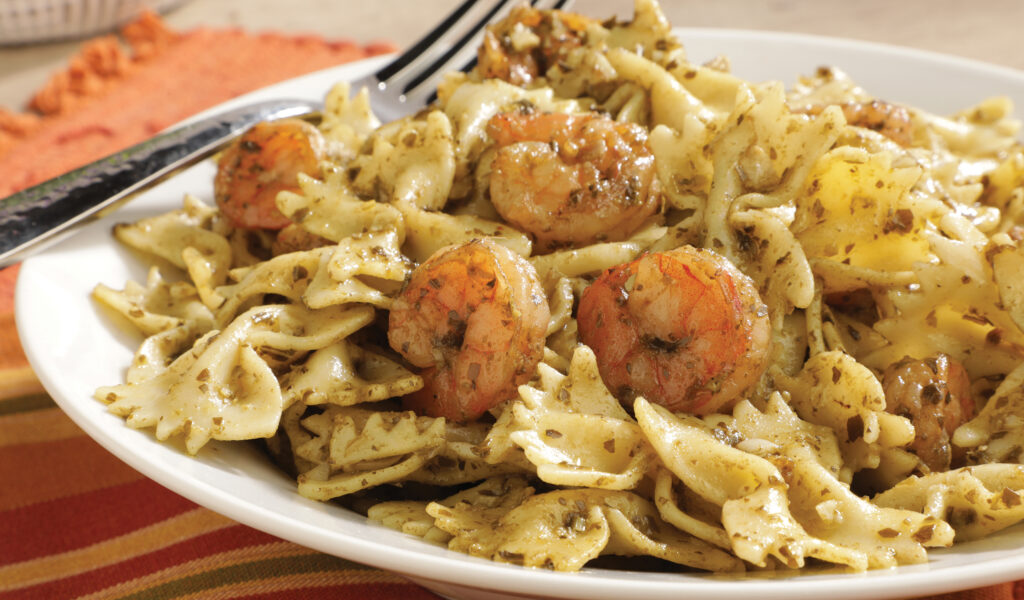 Shrimp Pesto Pasta • Tasty Recipes from Alliance Retail Group