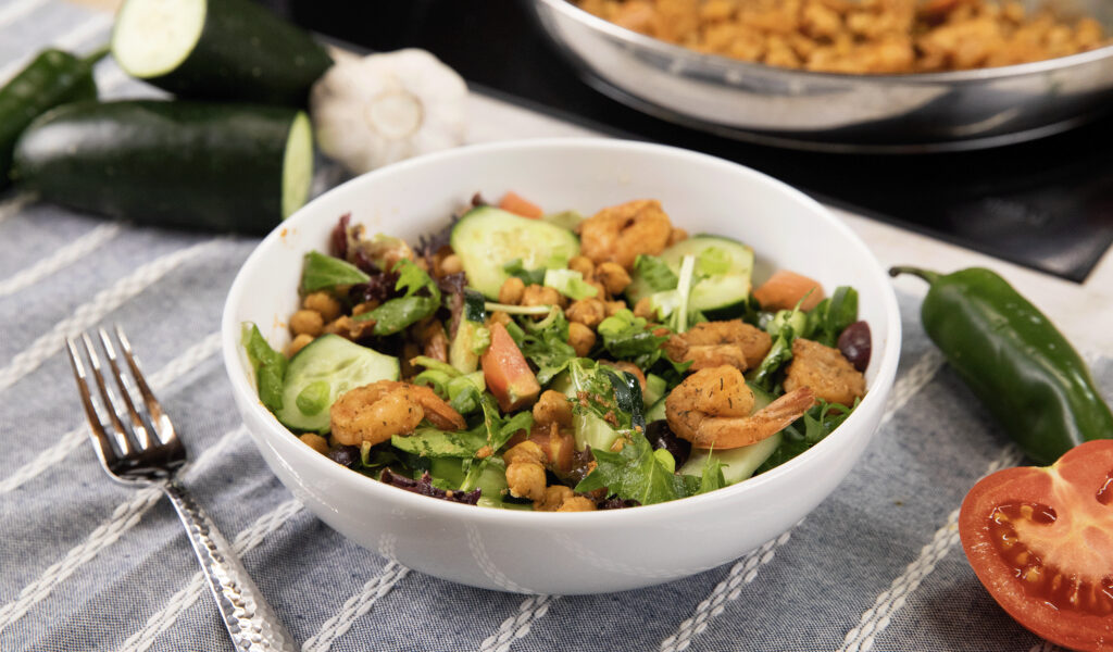 Spicy Shrimp Chickpea Salad • Tasty Recipes from Alliance Retail Group